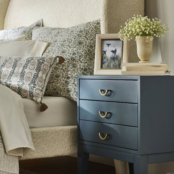 5x7 Shagreen Wrapped Single Image Table Frame Cream - Threshold Studio McGee - Picture 2 of 6